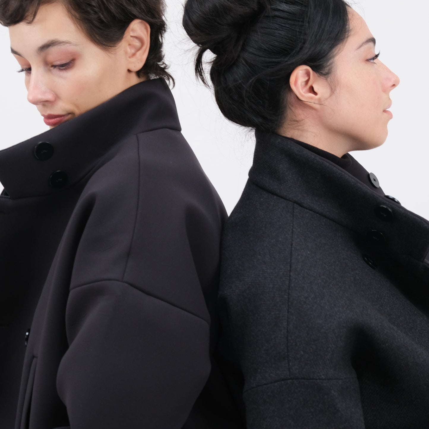 Manteau court réversible Recto-Verso