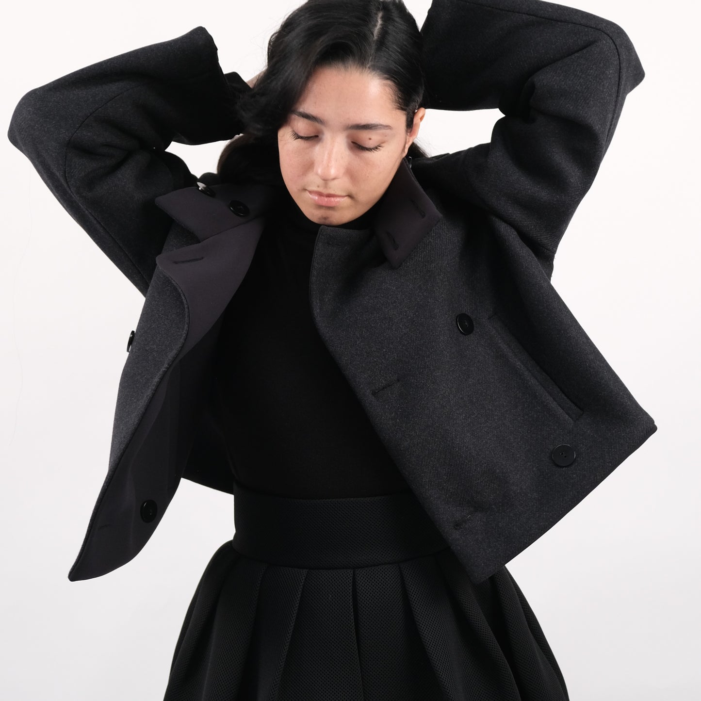 Manteau court réversible Recto-Verso